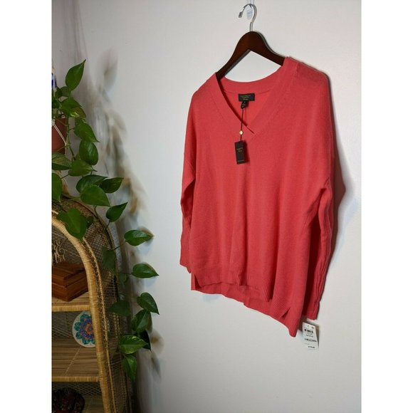 Charter Club Sweaters - Cashmere Charter Club Luxury Sweater Top Size Medium 100% Cashmere Red NEW